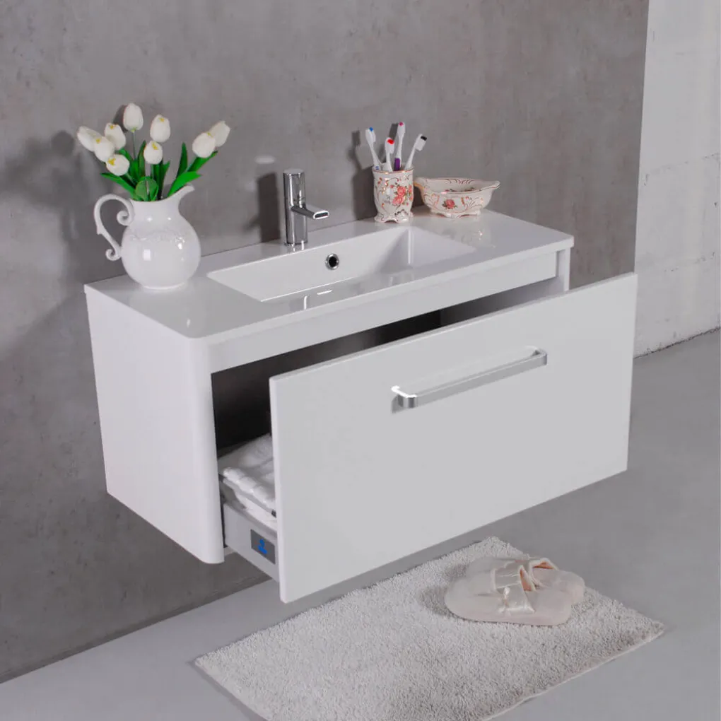Шафа нижня Fancy Marble Fiji 900 з умивальником Annabell 900- Фото 4